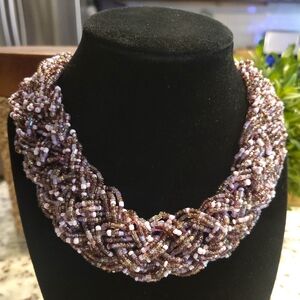 Purple Beaded Necklace